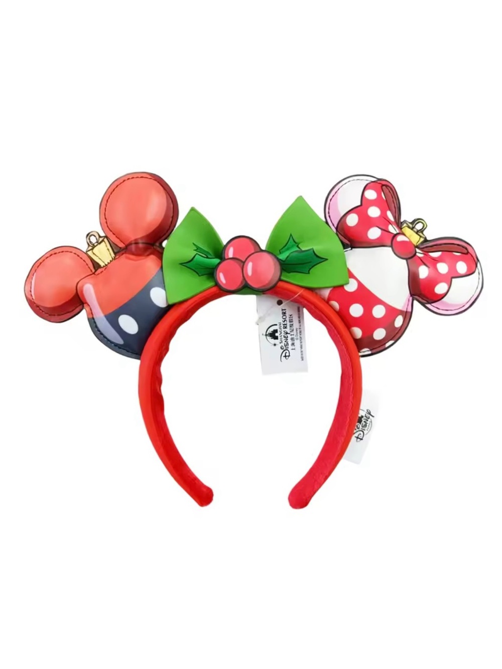 Christmas Disney Minnie Mouse Ear Bow Disney Parks Headband